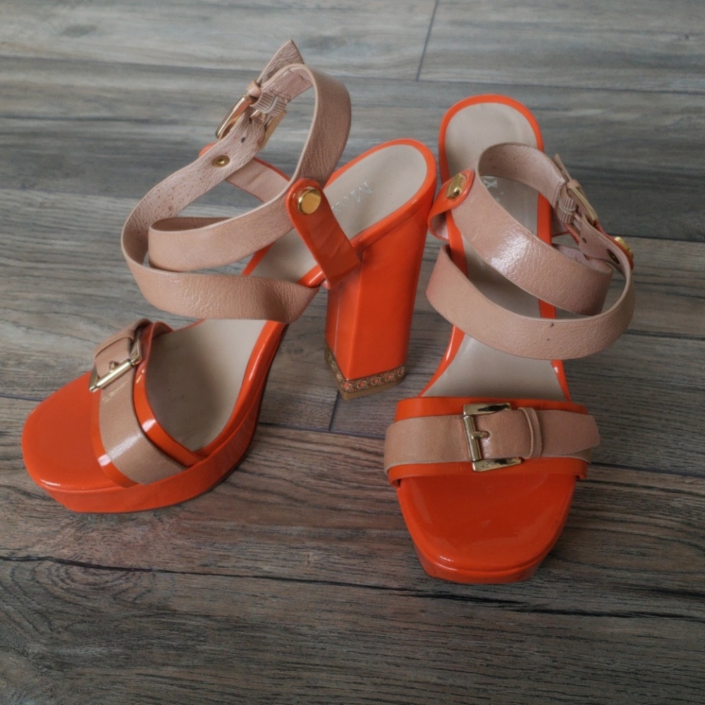 High heel strap ankle Sandals